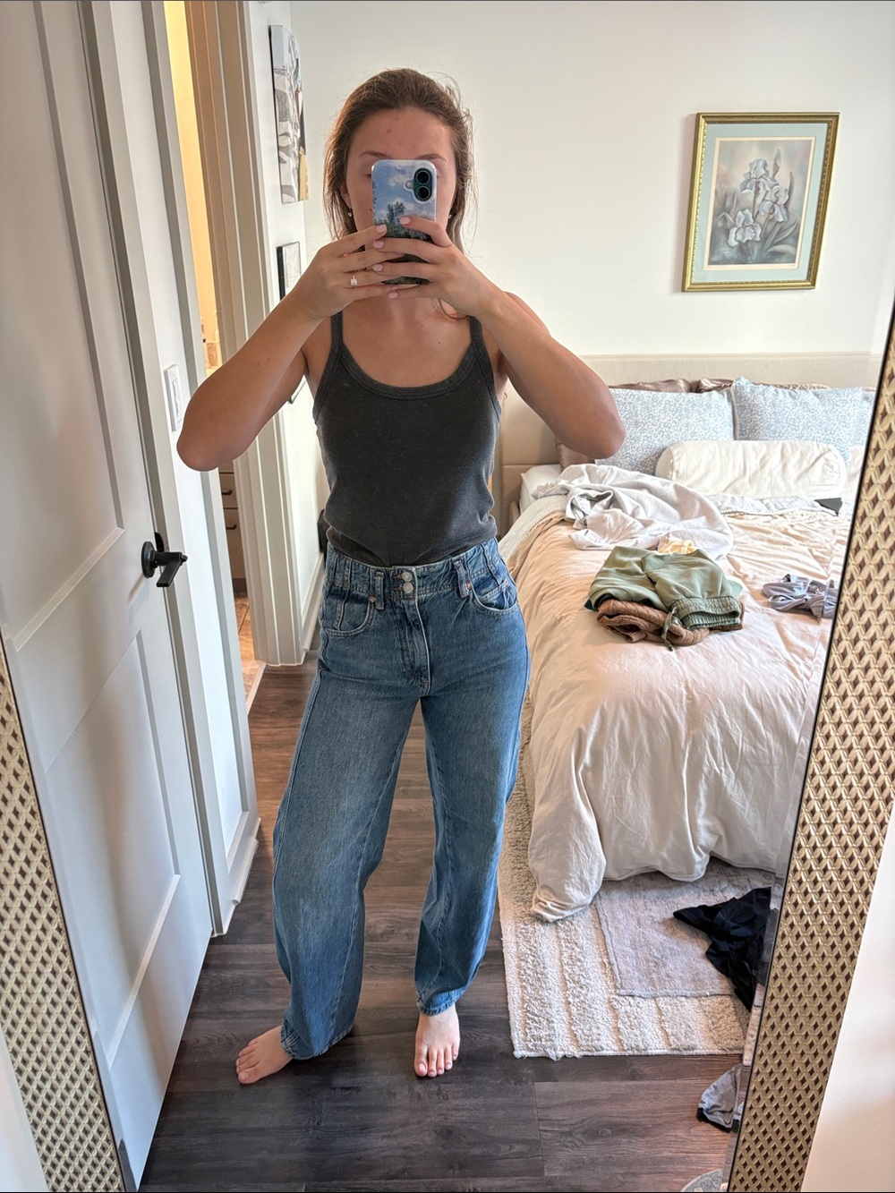 Free People Straight-Leg Midwash Jeans - Picture 4 of 6